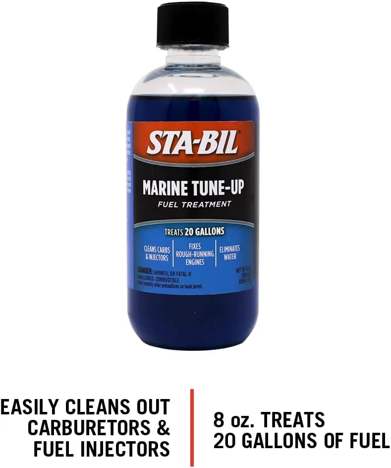 STA-BIL Marine Tune-Up Fuel Treatment – Cleans Carburetors and Injectors – Fixes Rough Running Engines – Eliminates Water