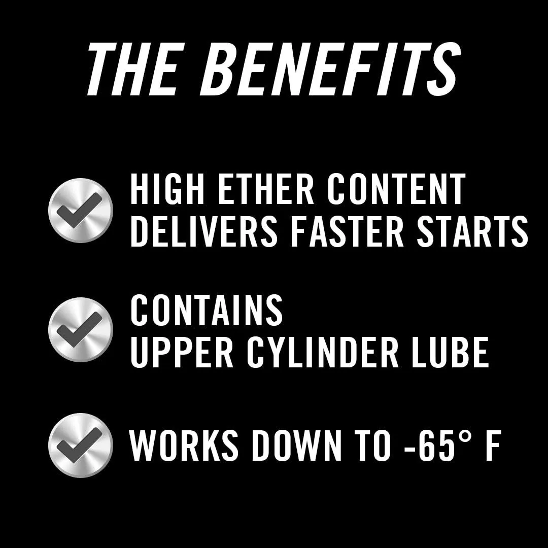 STA-BIL Starting Fluid - Prolongs Starter Life - Upper Cylinder Lube - for Gasoline and Diesel Engines