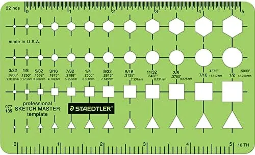 Staedtler® Mars® Template, Sketch Master