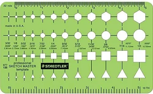 Staedtler® Mars® Template, Sketch Master