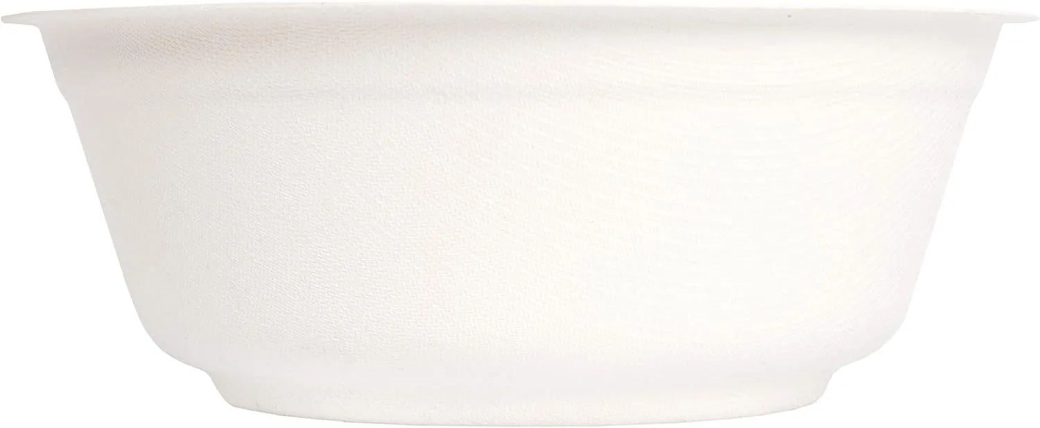 100% Compostable Natural Plant Fiber Bowl, 32-Ounce, (Pack of 500) 32-Ounce 500-Count