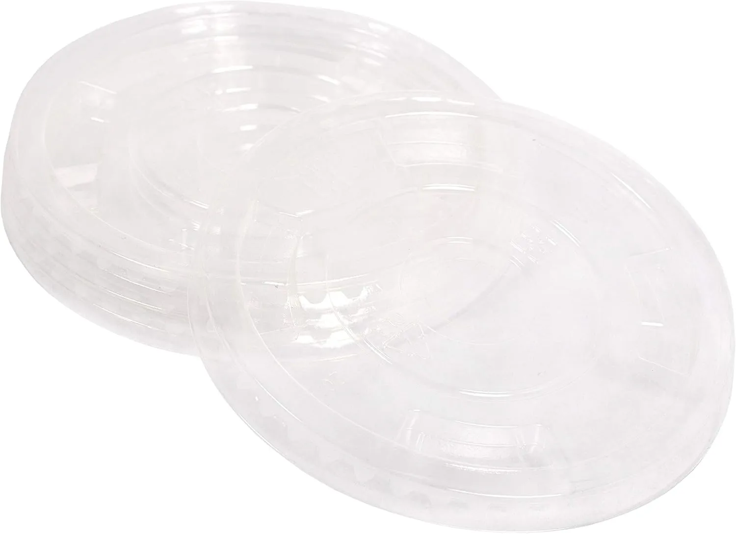 Planet+ 100% Compostable PLA Lids for 9/12/16/20/24-Ounce Clear Cold Cups, Flat Style, 1000-Count Case