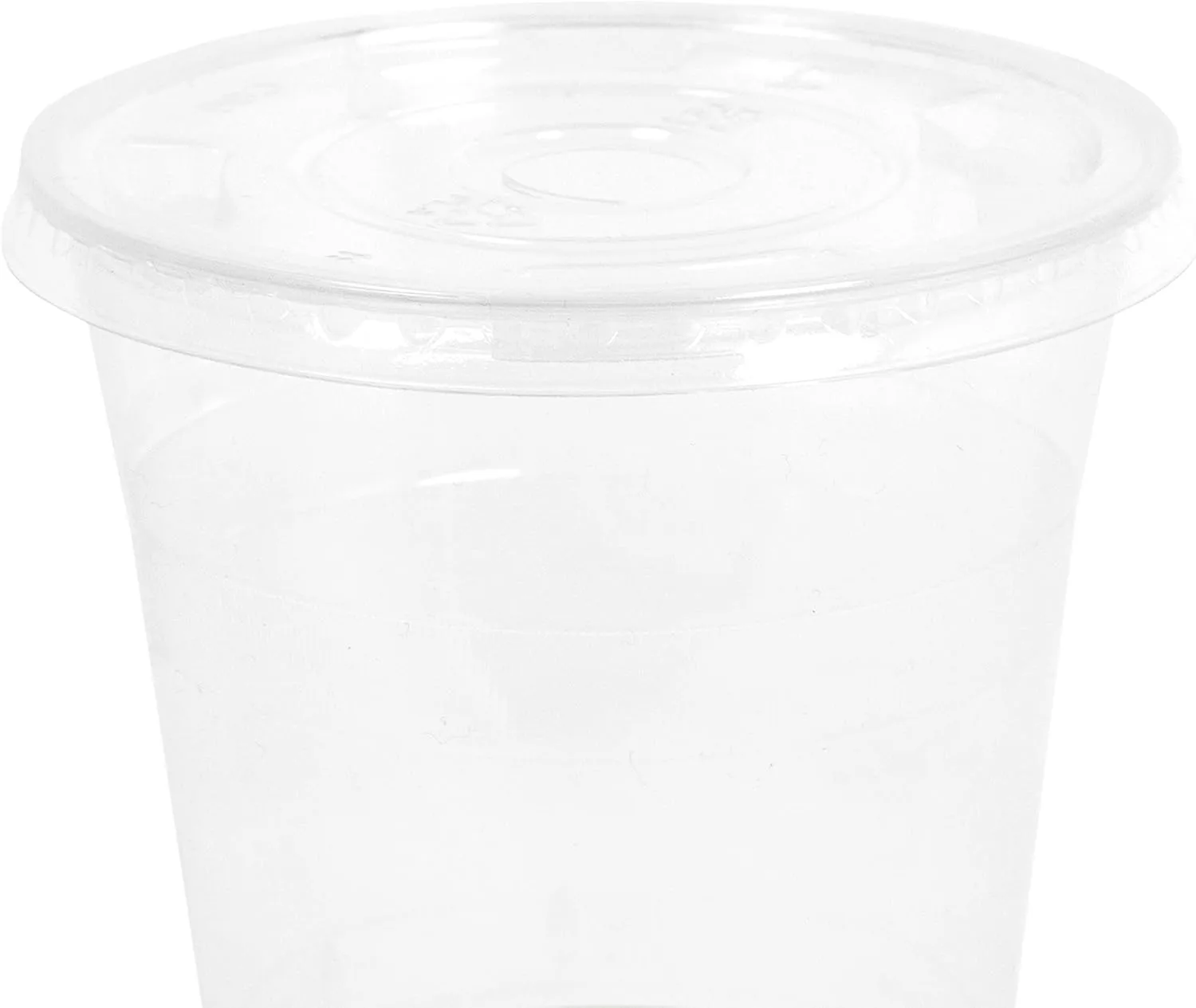 Planet+ 100% Compostable PLA Lids for 9/12/16/20/24-Ounce Clear Cold Cups, Flat Style, 1000-Count Case