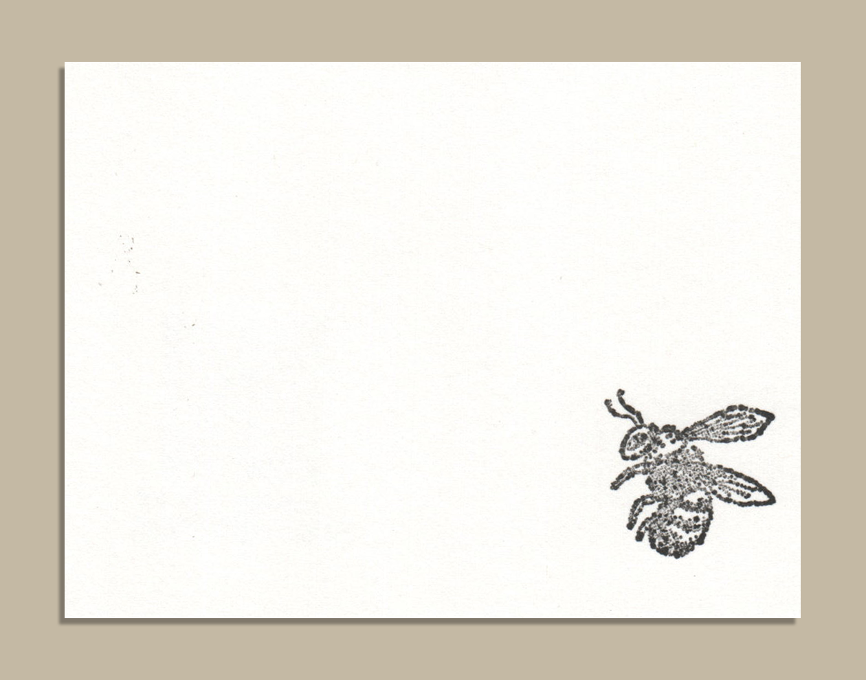 Stamp Card Mini Bee Side