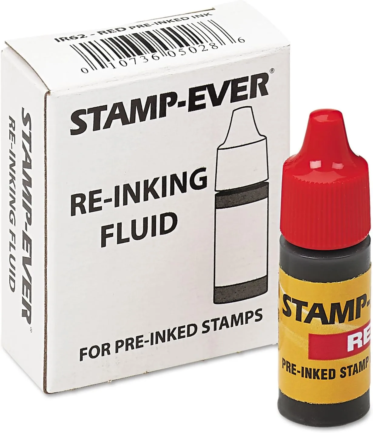 Stamp-Ever Pre-Inked Refill Ink, 7ml Bottle, Red