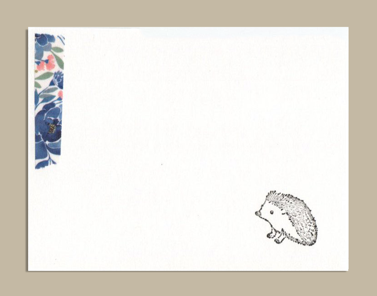Mini Stamp Card Porcupine