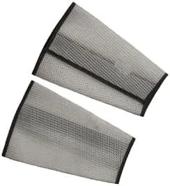 Stanco 703-CMW7VC-L 7 in. Large Cane Mesh Sleeves Long Cloth Hook and Eye Closure - White