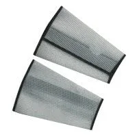 Stanco 703-CMW7VC-M 7 in. Medium Cane Mesh Sleeves Long Cloth Hook and Eye Closure - White
