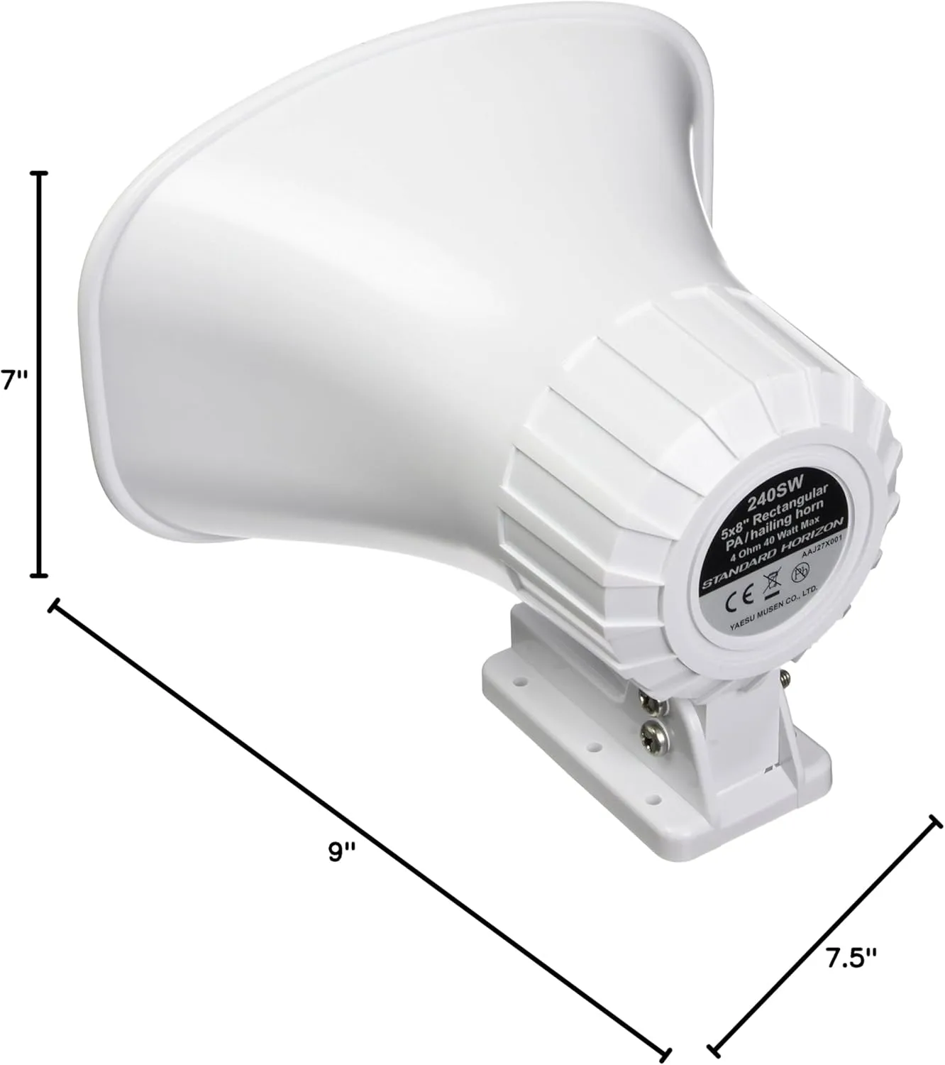 Standard STD-240SW 240SW 5-Inch x 8-Inch PA Horn Speaker