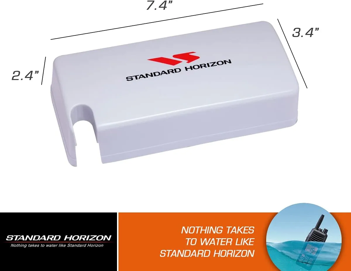 Standard Horizon Flush Mount Kit for Explorer GX1600/GX1700 and Rain/Dust Cover for GX1600 Explorer Marine VHF (White) Kit