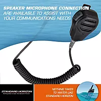 Standard Horizon MH-73A4B Speaker/Microphone Black, Small Microphone Standard Packaging