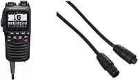 STANDARD HORIZON SSM-70H 2.5" Wired Remote Access Microphone (RAM4) & CT-100 23FT Extension Cable for RAM+ or VH-310