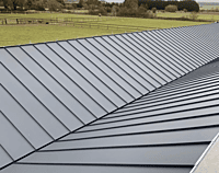 ROOFING SHEET STANDING SEAM MATTE BLACK 26G PVF2