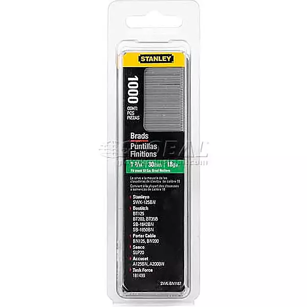 Stanley SWKBN1250 1,000 Units 1-1/4-Inch Brad Nails
