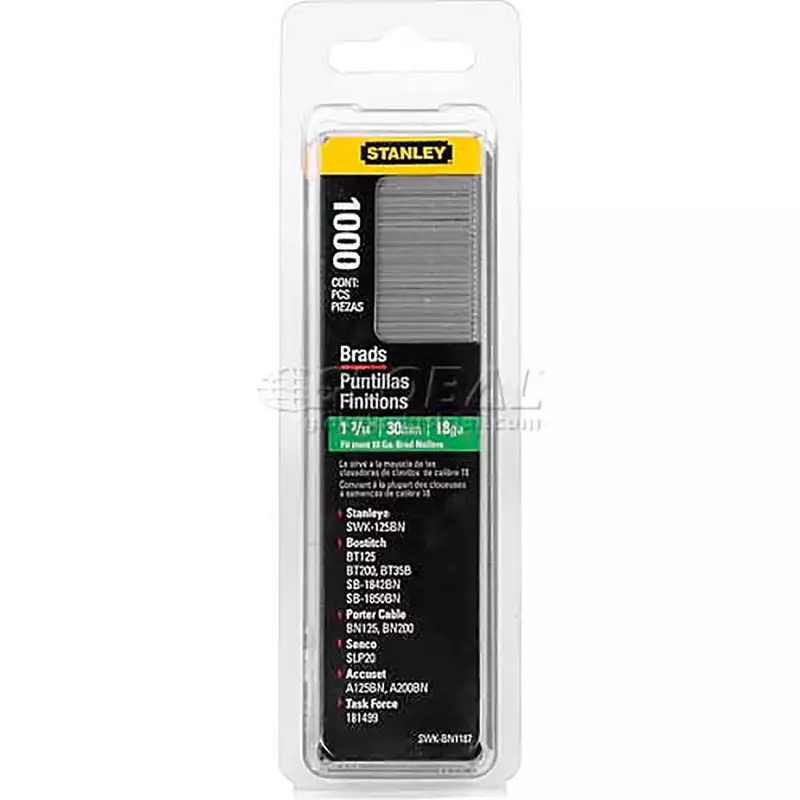 Stanley SWKBN1250 1,000 Units 1-1/4-Inch Brad Nails