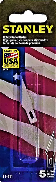 STANLEY 11-411 Hobby Knife Blades, 5-Blades