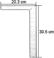 Stanley 12 in. Steel Square (English)