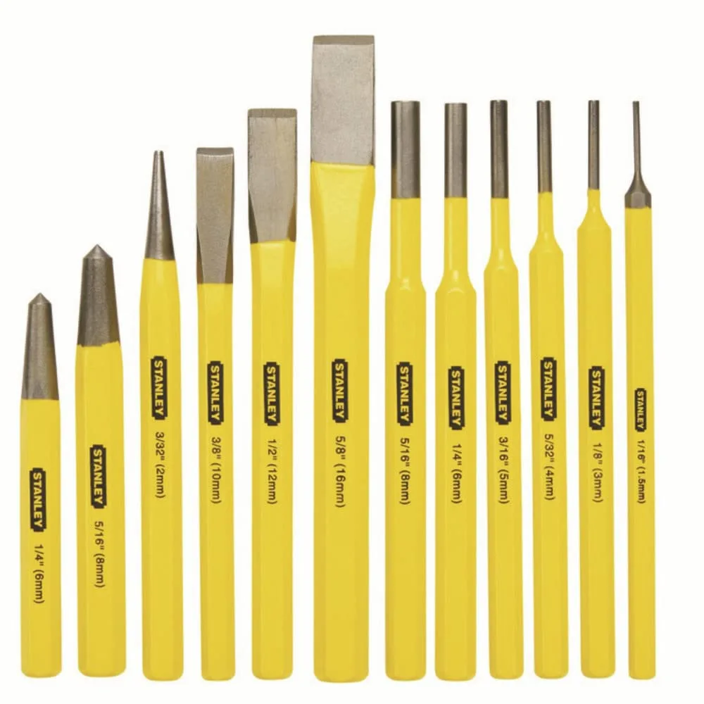 Stanley Cold Chisel & Punch Set 12 Piece