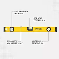 Stanley 24 Inch 180 Degree I-Beam Level