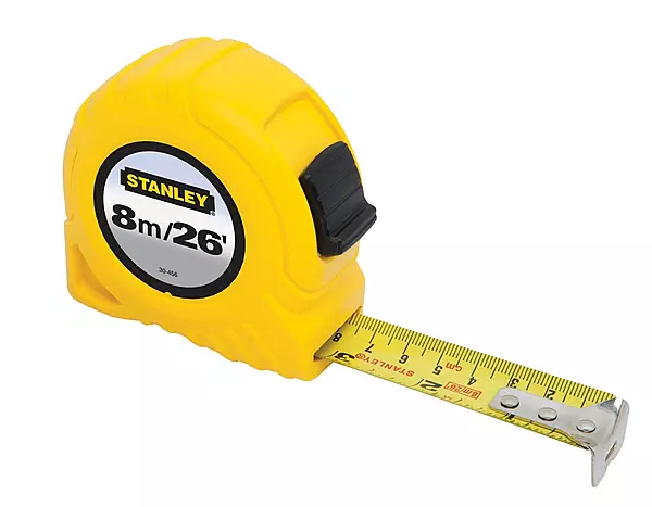 Stanley 30-456 8m/26 x 1-Inch Stanley Tape Rule (cm Graduation) Multi 8 m