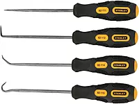 STANLEY 4-Piece Pick & Hook Set - Black/Yellow