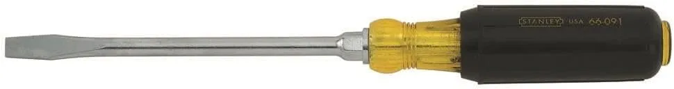Stanley 5/16 In. X 6 In. Vinyl Grip Round Blade Slotted Screwdriver