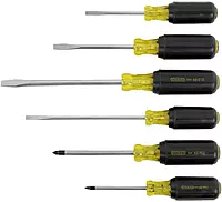 Stanley 6 Piece Vinyl Grip Pro Screwdriver Set