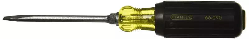 Stanley 66-090 1/4 Inch X 4 Inch Vinyl Grip Standard Blade Standard Tip Screwdriver