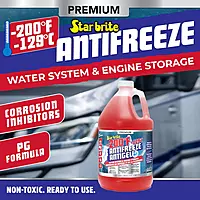 STAR BRITE Premium -200°F Antifreeze for RV, Marine & Water Systems, Propylene Glycol Formula with Corrosion Inhibitors, Ready-to-Use Cold Weather Protection