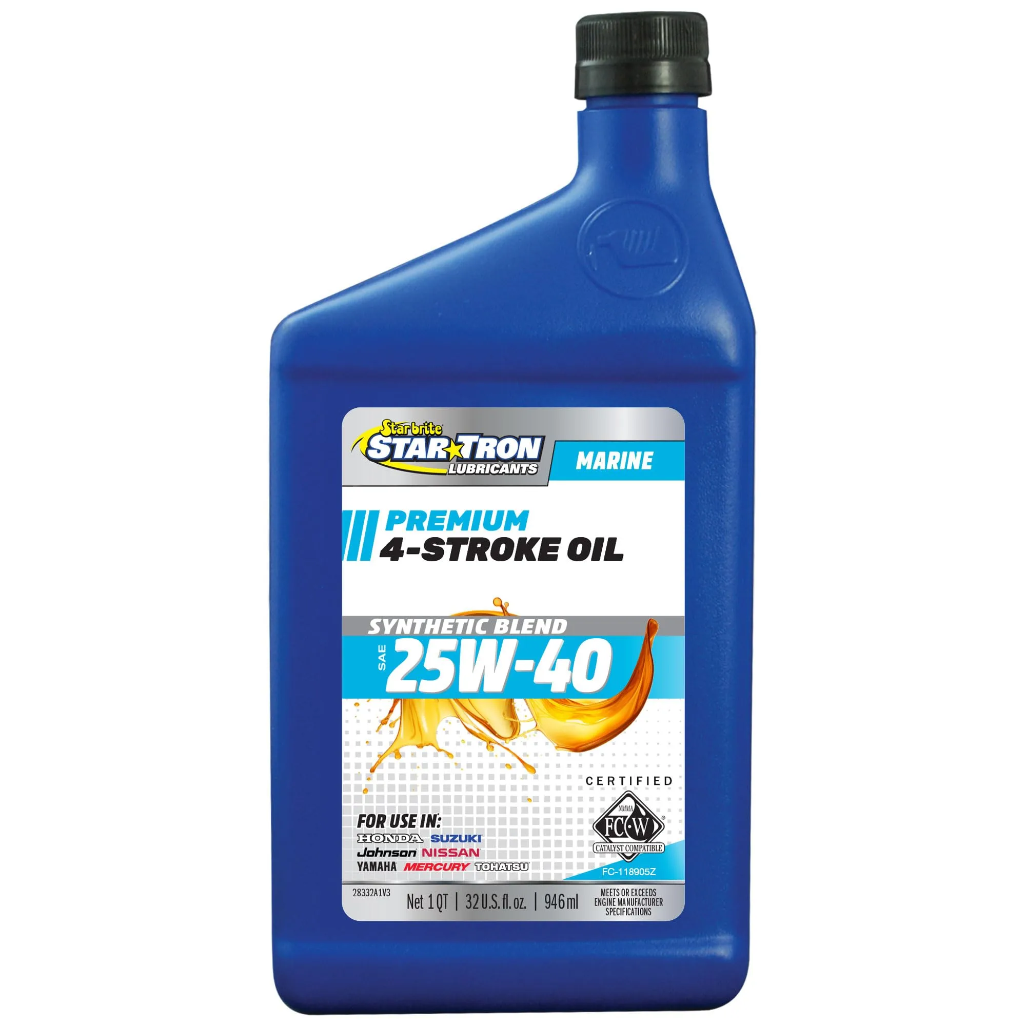 STAR BRITE Super Premium Synthetic Blend 4-Stroke Marine Oil - 32 oz
