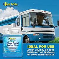 STAR BRITE Aqua Water Tank & System Flush - Deep Cleans & Deodorizes Fresh Water Tanks & Entire Drinking Water System - Ideal for Boats & RVs Coming Out of Storage 1 GAL (032300)