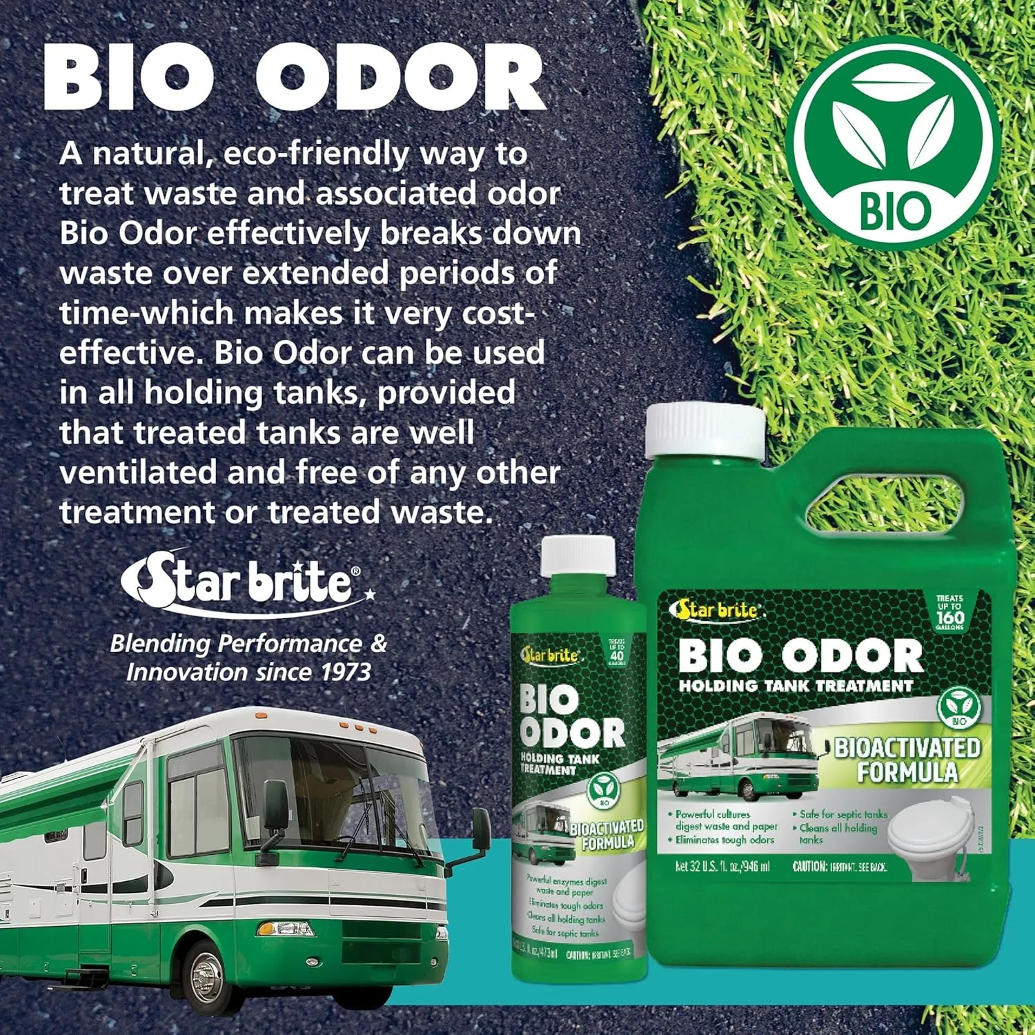 STAR BRITE Bio Odor Holding Tank Treatment - Bioactivated Formula