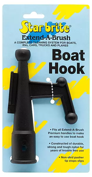 Star brite Extend-A-Brush Boat Hook Attachment - Black, Glass-reinforced Nylon