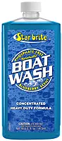 STAR BRITE Concentrated Boat Wash - Heavy-Duty, Non-Streak Formula for Sparkling Hulls, Decks, Chrome and Fittings - Fresh Blueberry Scent 16 OZ Wash