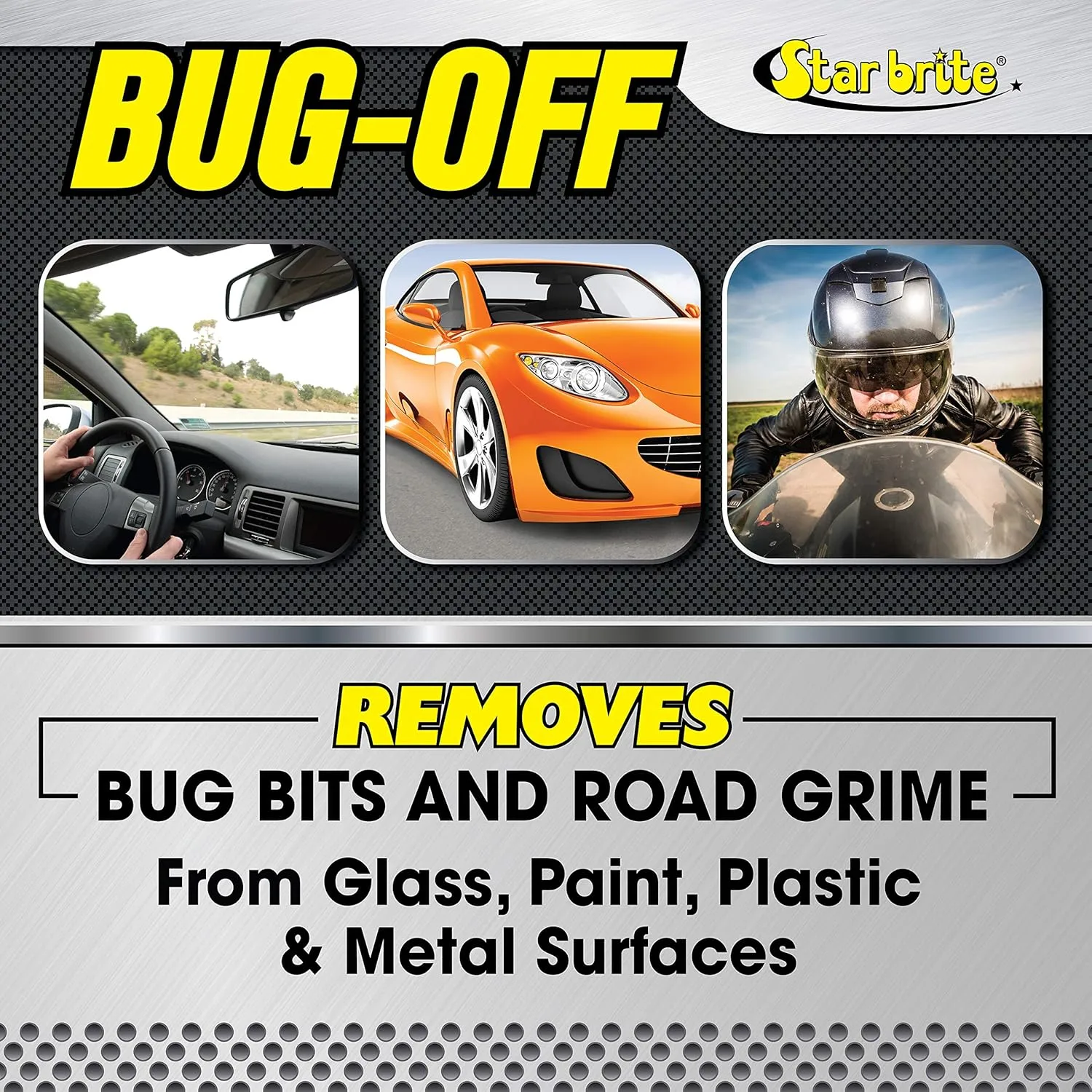STAR BRITE Bug-Off - Bug Bit & Road Grime Remover for Cars, Trucks, Motorcycles, RVs - Excellent for Glass, Paint, Plastic & Metal
