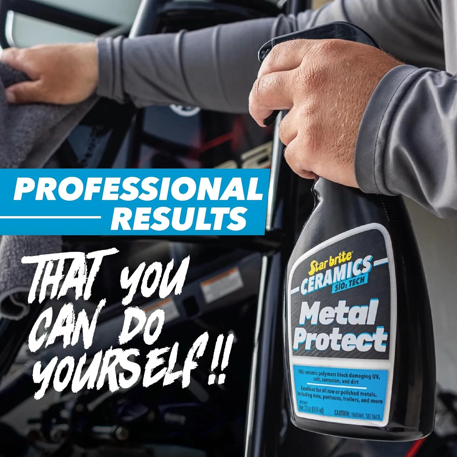 STAR BRITE Ceramics Metal Protect - SiO2 Polymer Protection - 22 oz Spray (203322)