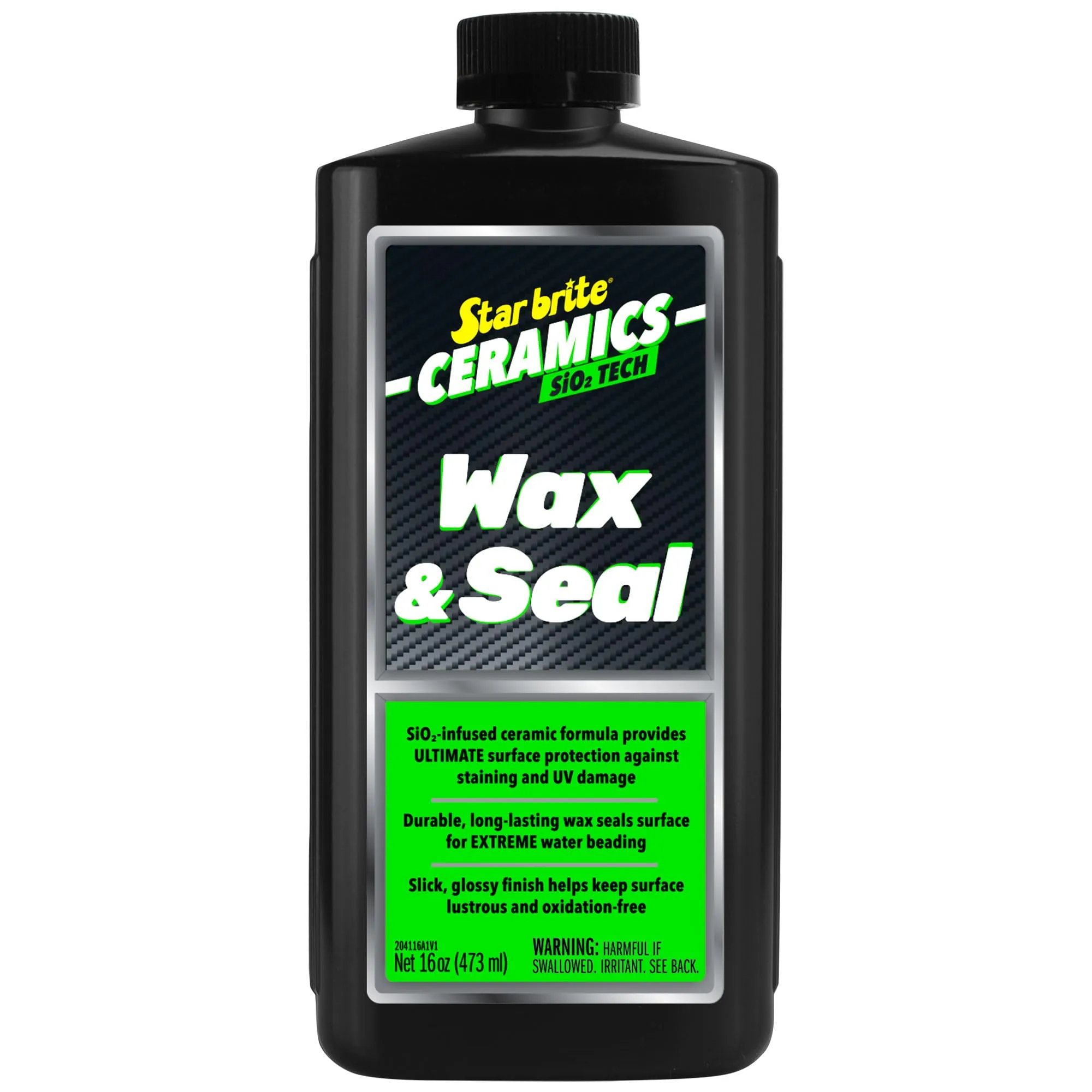 STAR BRITE Ceramics Wax & Seal, Green Apple, SiO2 Protection, 16 oz (204116)