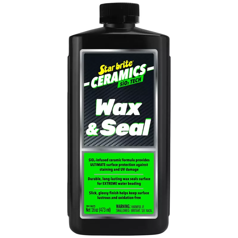STAR BRITE Ceramics Wax & Seal, Green Apple, SiO2 Protection, 16 oz (204116)