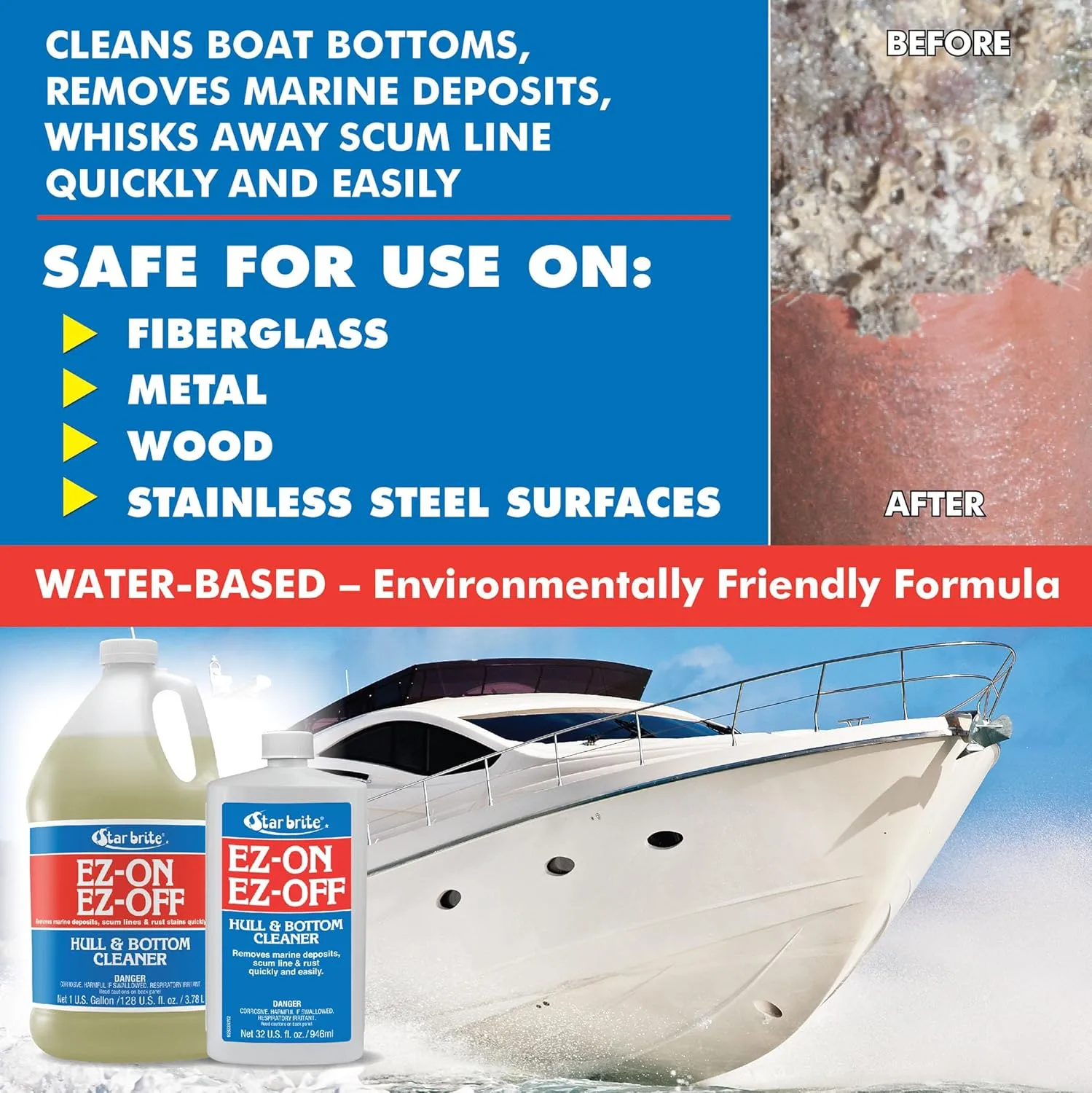 Star Brite EZ-ON EZ-Off Boat Hull & Bottom Cleaner - 1 Gallon