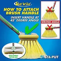 STAR BRITE Extend-A-Brush Telescoping Handle, 3'-6', Aluminum