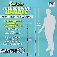 STAR BRITE Extend-A-Brush Telescoping Handle, 3'-6', Aluminum