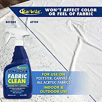 STAR BRITE Ultimate Fabric Clean Spray - Clean All Outdoor Fabrics + Remove Odor - Bleach Free Formula Won't Damage or Fade Color - 32 OZ (092132)