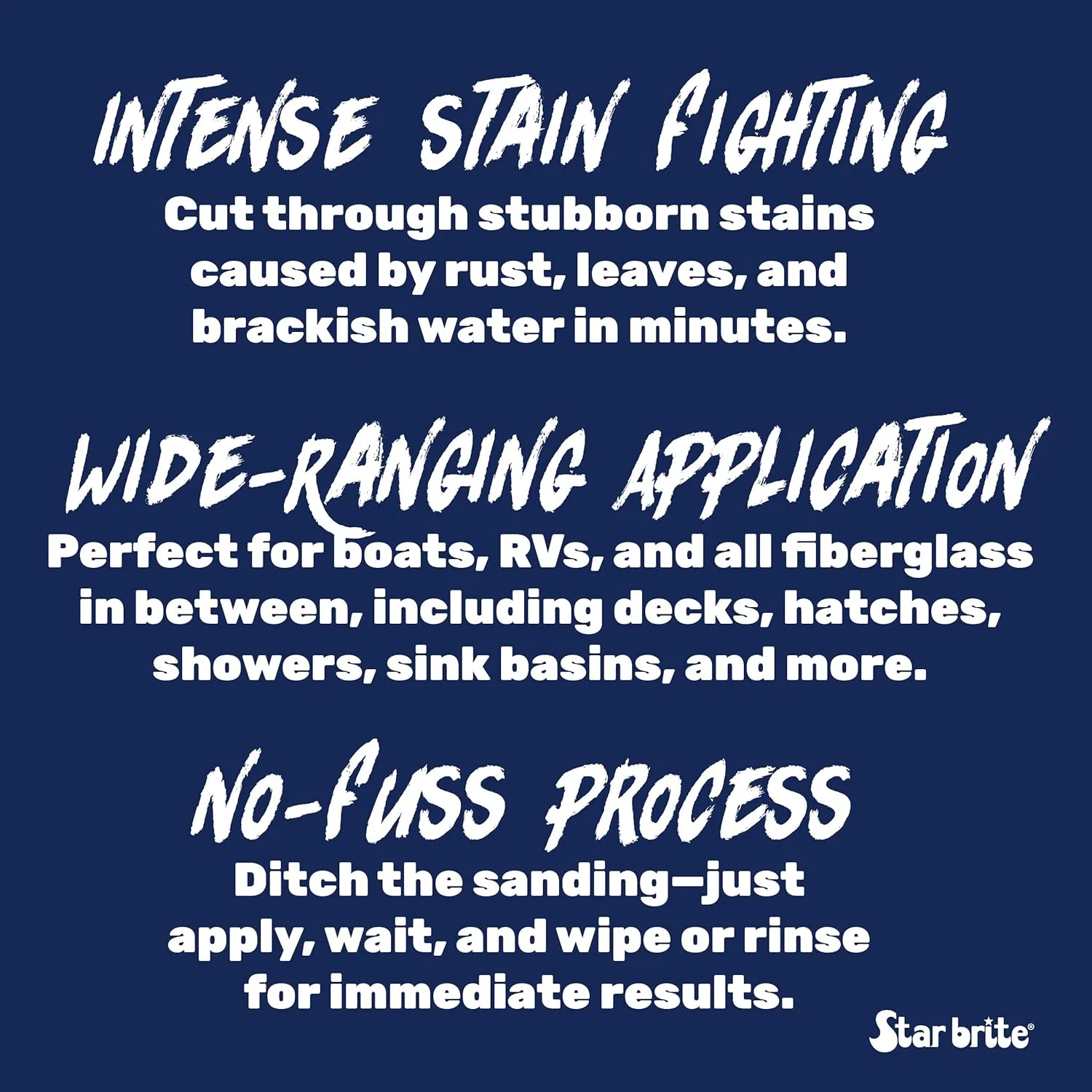 STAR BRITE Gel FSR Xtreme Fiberglass Stain Remover – Removes Rust, Tannic, & Waterline Stains, No Sanding Required