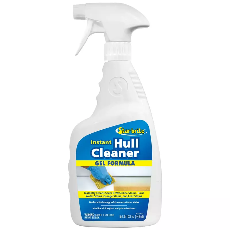 STAR BRITE Instant Hull Cleaner - 32 Oz Gel Spray - Removes Stains & Scum Lines