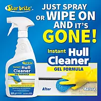 STAR BRITE Instant Hull Cleaner - 32 Oz Gel Spray - Removes Stains & Scum Lines
