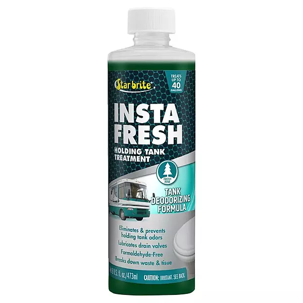 STAR BRITE Instafresh Holding Tank Treatment, Fresh Pine Scent - Odor Eliminator & Waste Breakdown - RV, Marine, Boat Use - Formaldehyde-Free