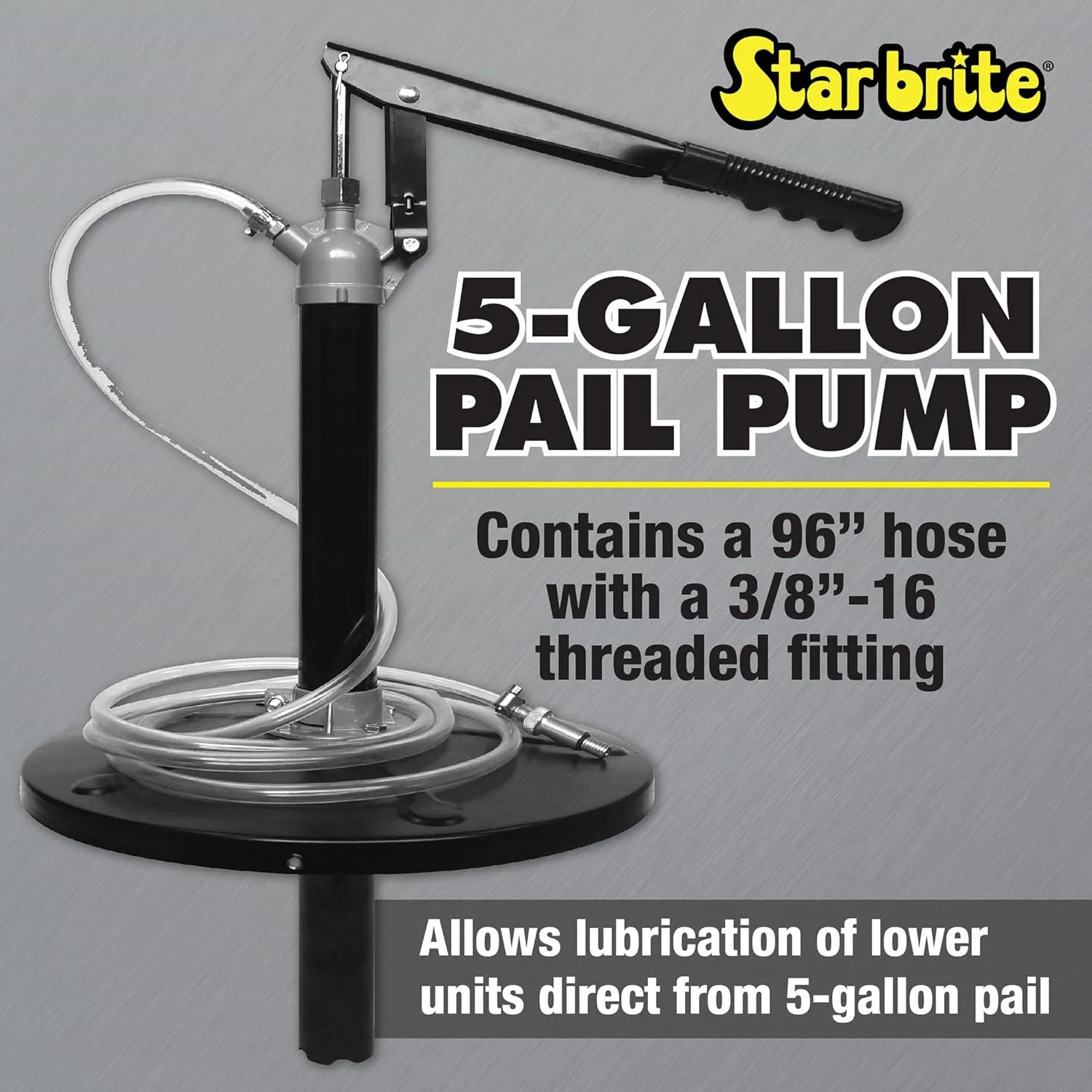 Star Brite Lower Unit Pail Pump with 96" Hose