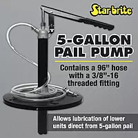 Star Brite Lower Unit Pail Pump with 96" Hose