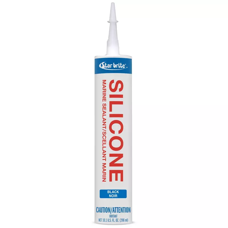 STAR BRITE Marine Silicone Sealant - Waterproof, Durable, UV Resistant, for Fiberglass, Metal, Wood, Glass, Ceramic & More