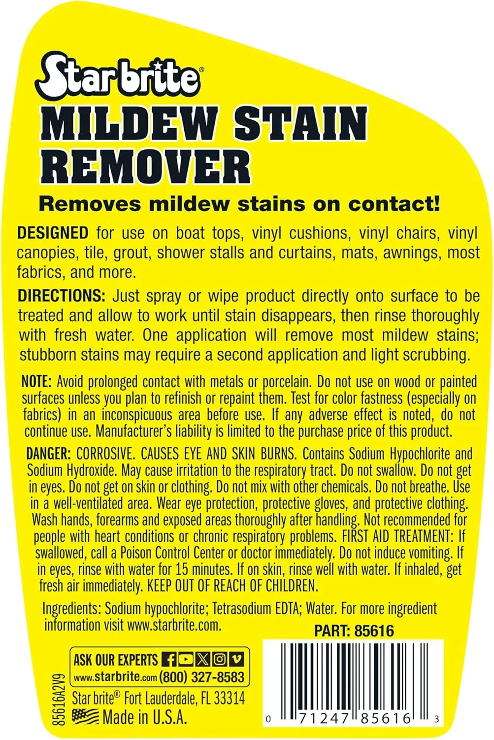 STAR BRITE Mold & Mildew Stain Remover + Cleaner